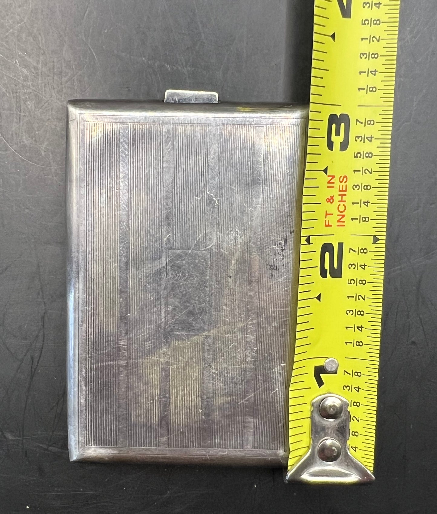 ANTIQUE ART DECO NICKLE SILVER CIGARETTE CASE1920's