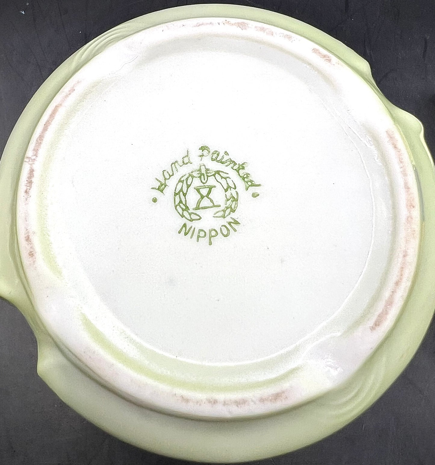 Nippon Shaving Mug Mustache Tea Cup Hand Painted Porcelain & Made Rite Brush