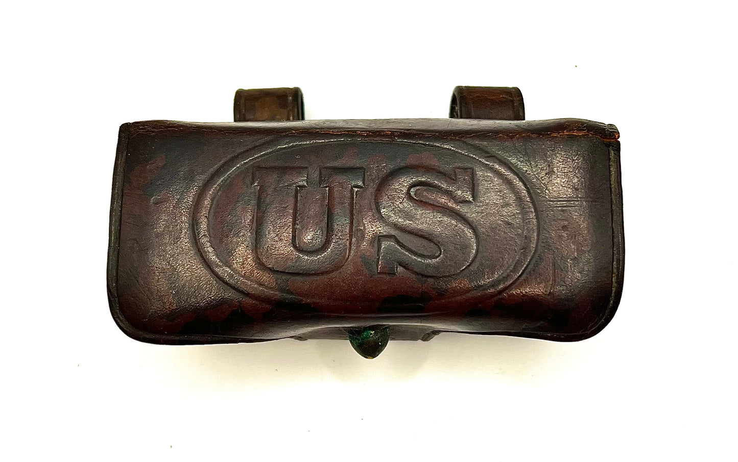 WW1 Era RIA U.S. Rock Island Arsenal 1907 Dated .38 Cartridge Box- Marked TC