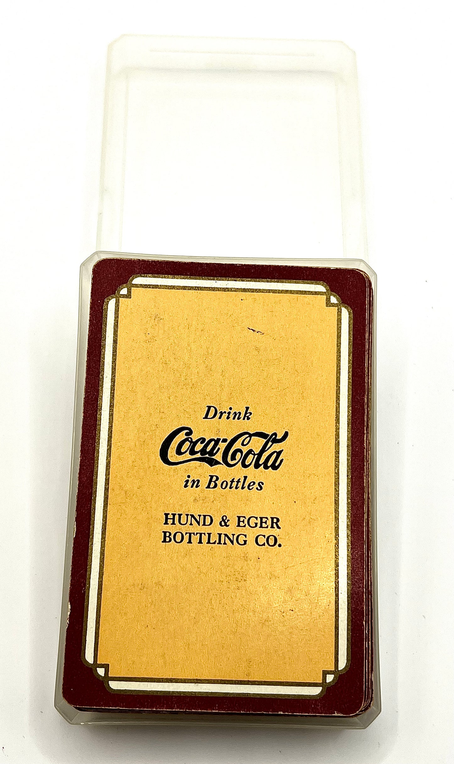 VTG 1939 Drink COCA COLA in Bottles Pinochle Playing Cards Hund & Eger Bottling