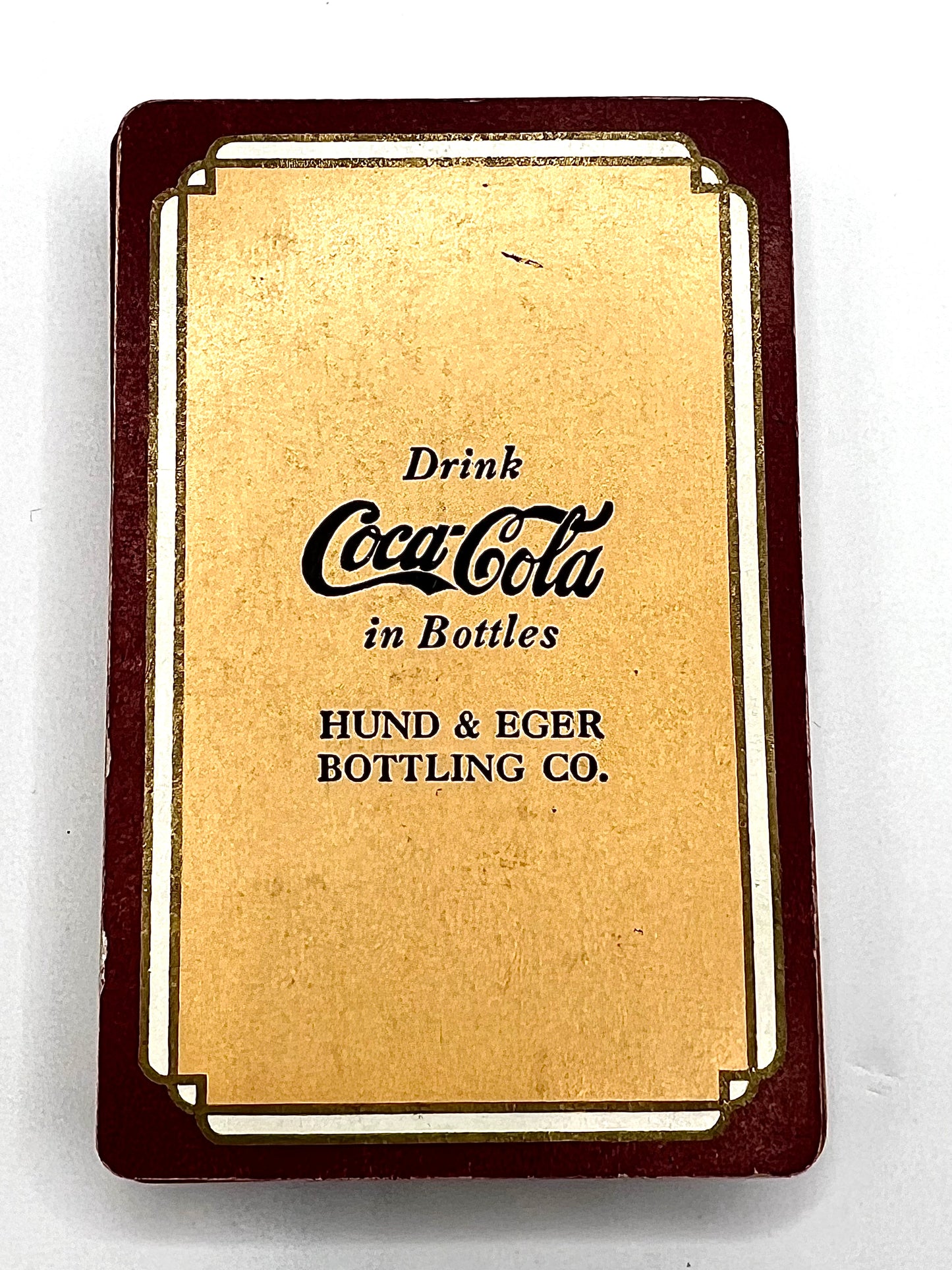 VTG 1939 Drink COCA COLA in Bottles Pinochle Playing Cards Hund & Eger Bottling