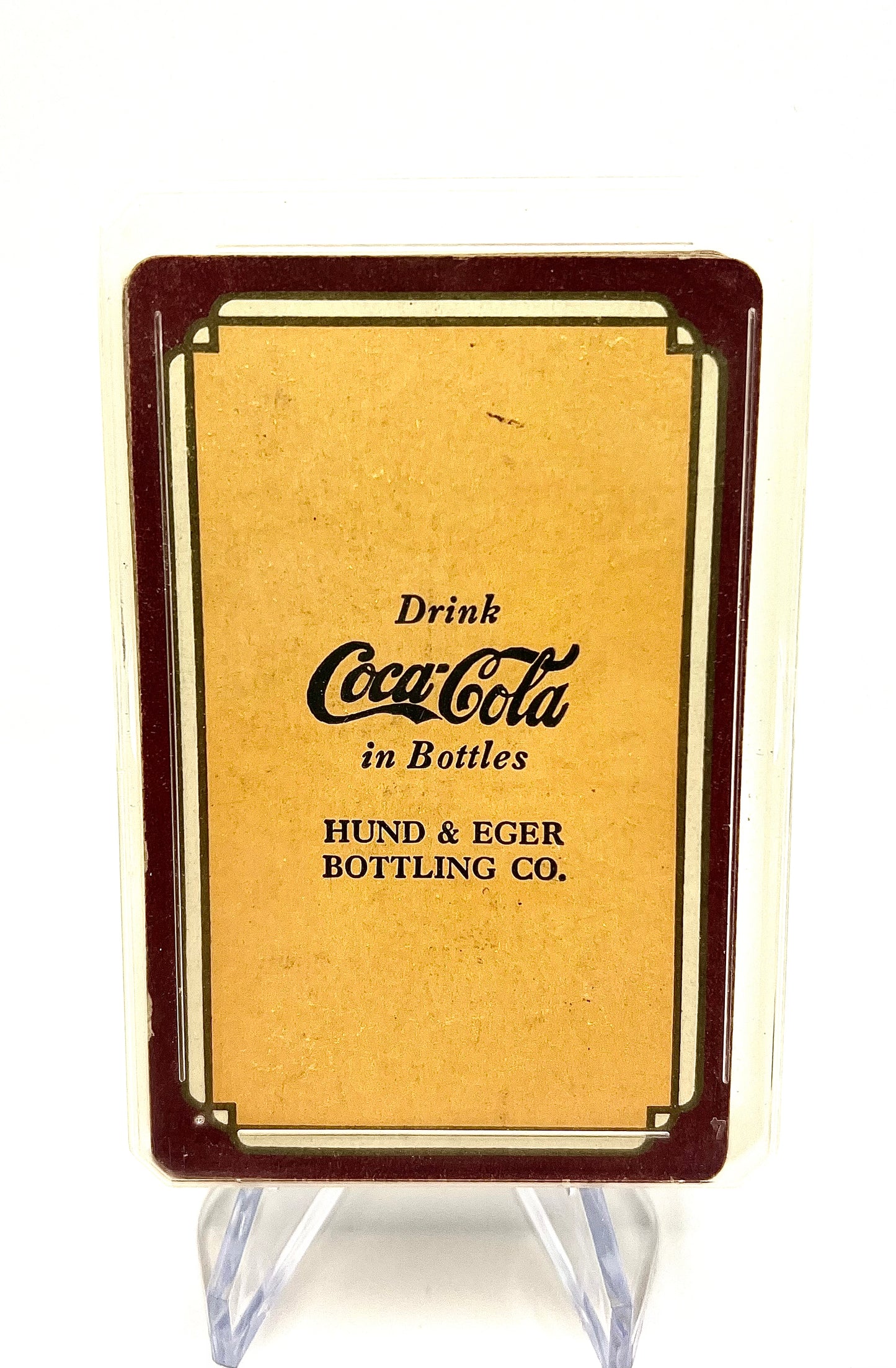 VTG 1939 Drink COCA COLA in Bottles Pinochle Playing Cards Hund & Eger Bottling