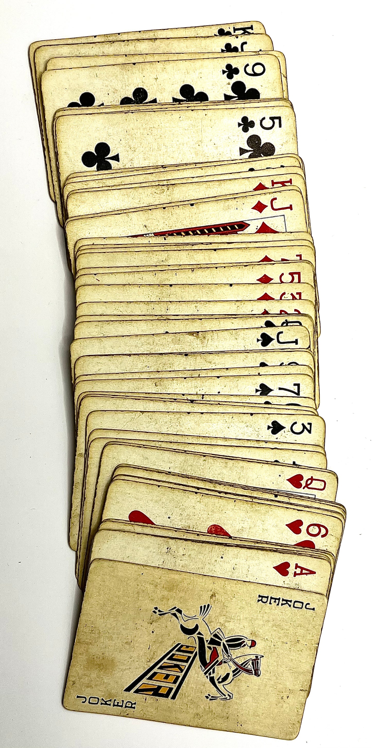 Antique Red 1939 Drink COCA COLA in Bottles Pinochle Playing Cards Hund & Eger Bottling