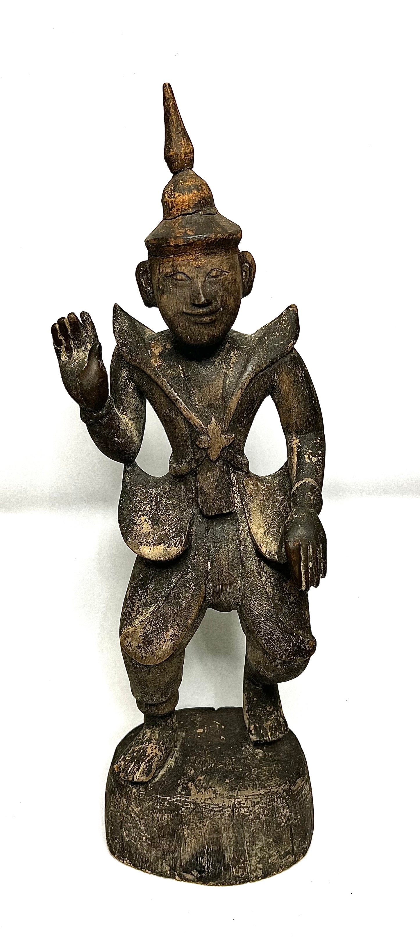 Antique Myanmar Burma Wood Nat Figure 19th Century Roger McCarthy Collection