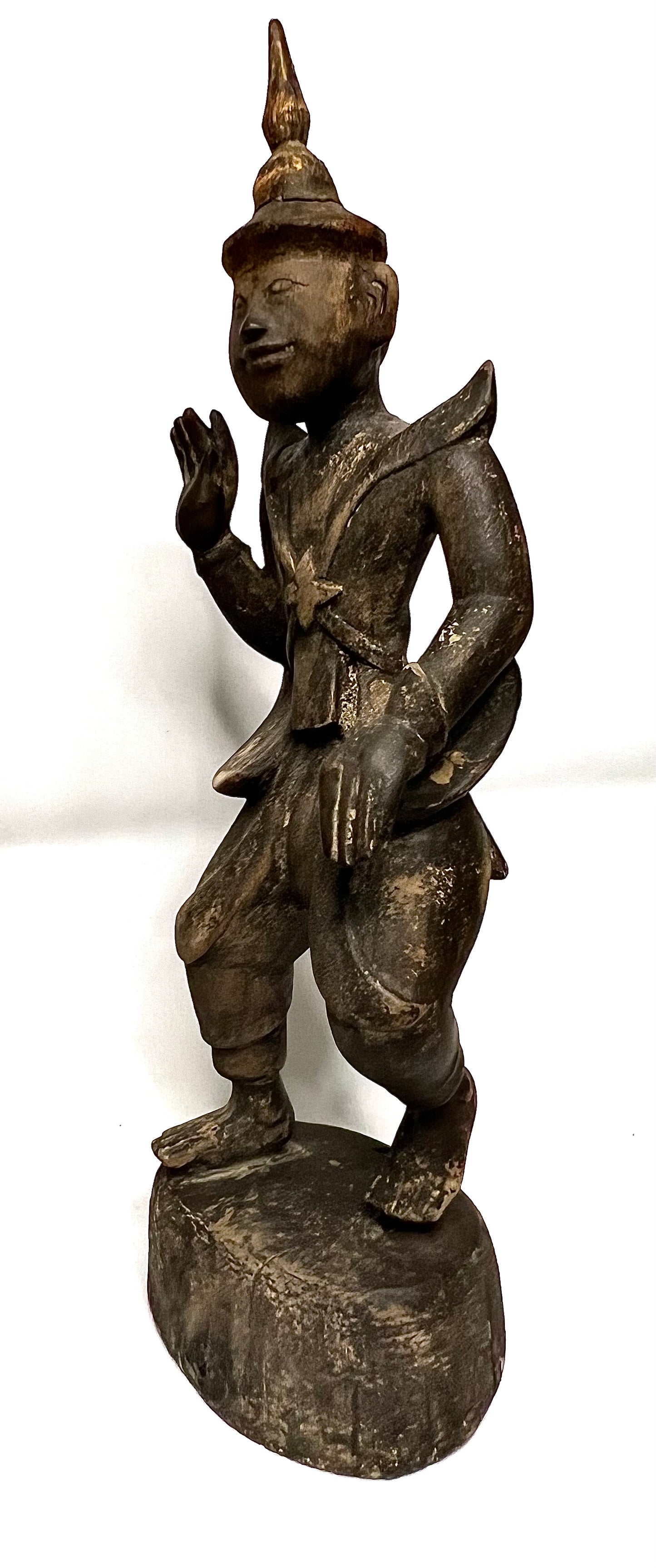 Antique Myanmar Burma Wood Nat Figure 19th Century Roger McCarthy Collection