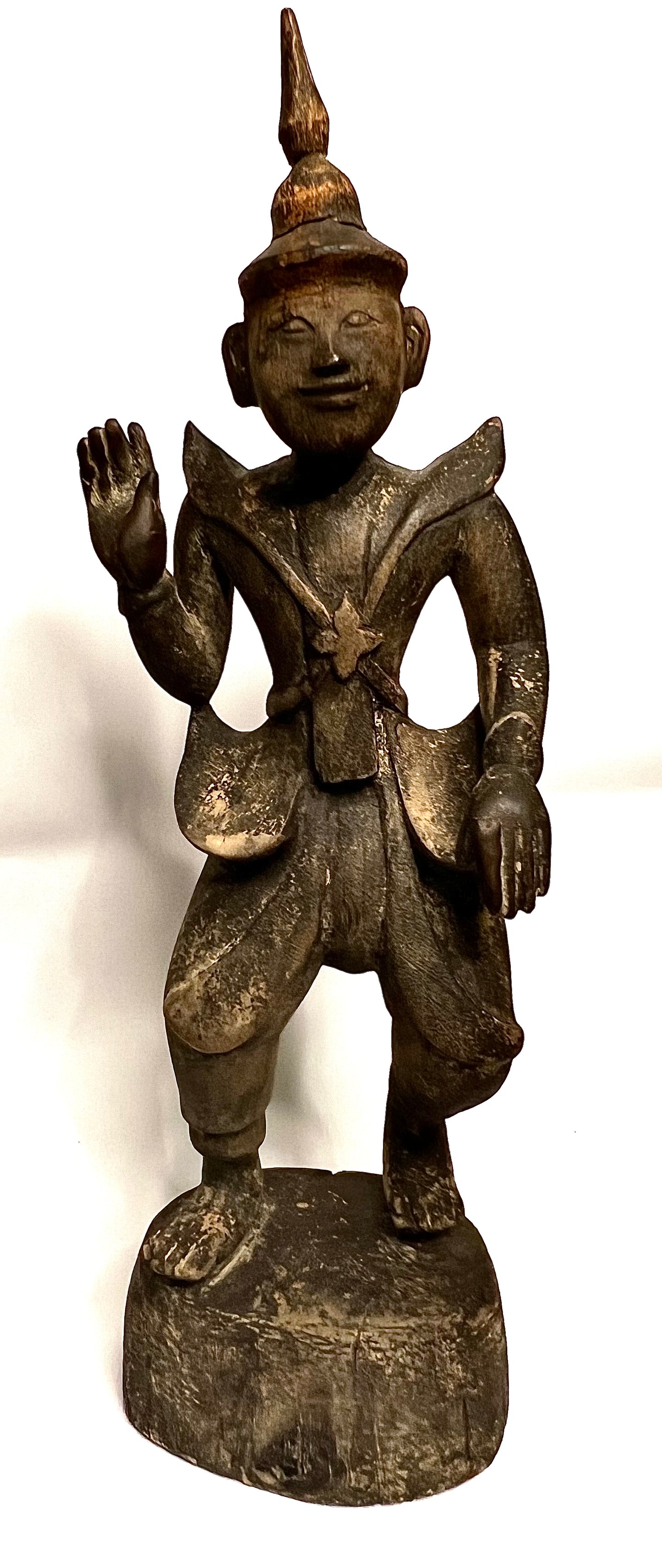 Antique Myanmar Burma Wood Nat Figure 19th Century Roger McCarthy Collection