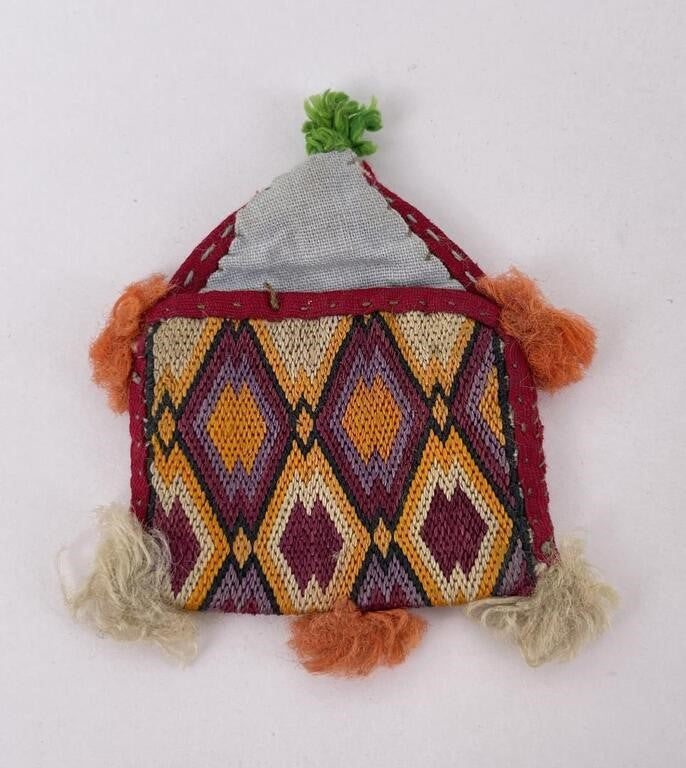 Antique Indian Dowery Bag Banjara Hindu Uzbeki Coin Pouch