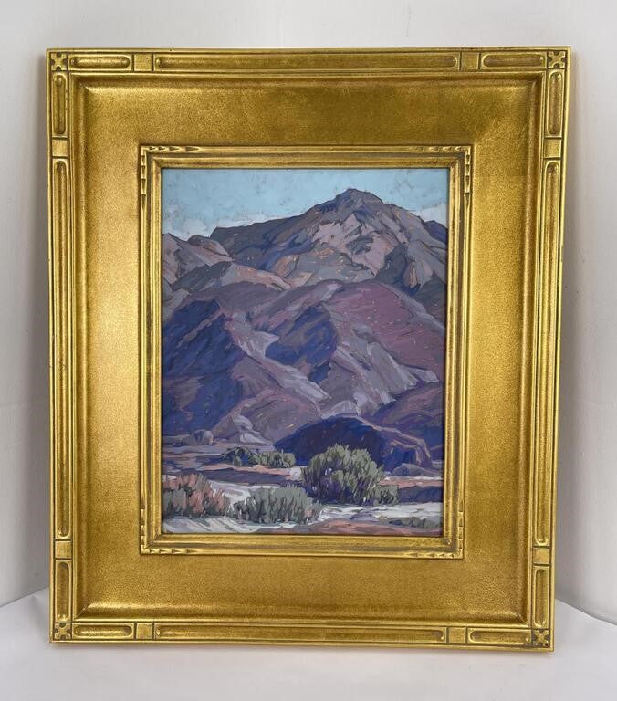 MATTHEW MICHAEL REYNOLDS  OIL PAINTING LISTED AMERICAN CALIFORNIA  POINTILLIST