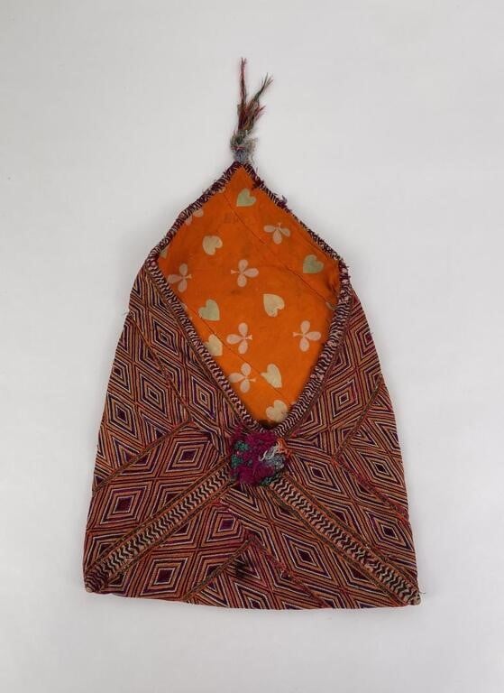 Antique Uzbek Utility Bag Kazakhstan Banjara Dowery pouch Vintage
