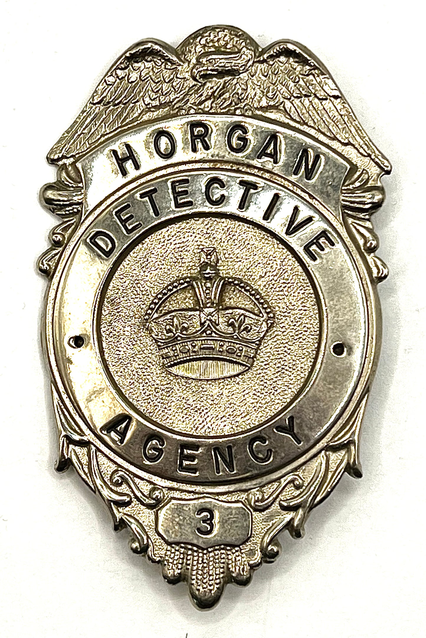 Massachusetts Horgan Detective Agency Badge Vintage 1970’s