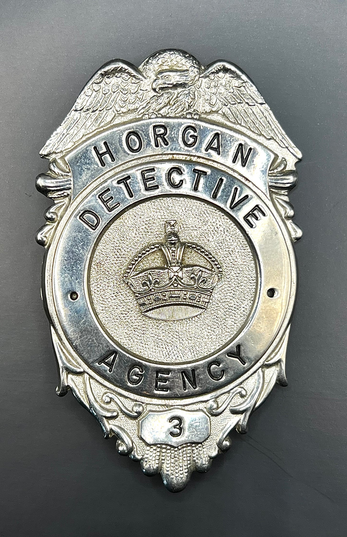 Massachusetts Horgan Detective Agency Badge Vintage 1970’s