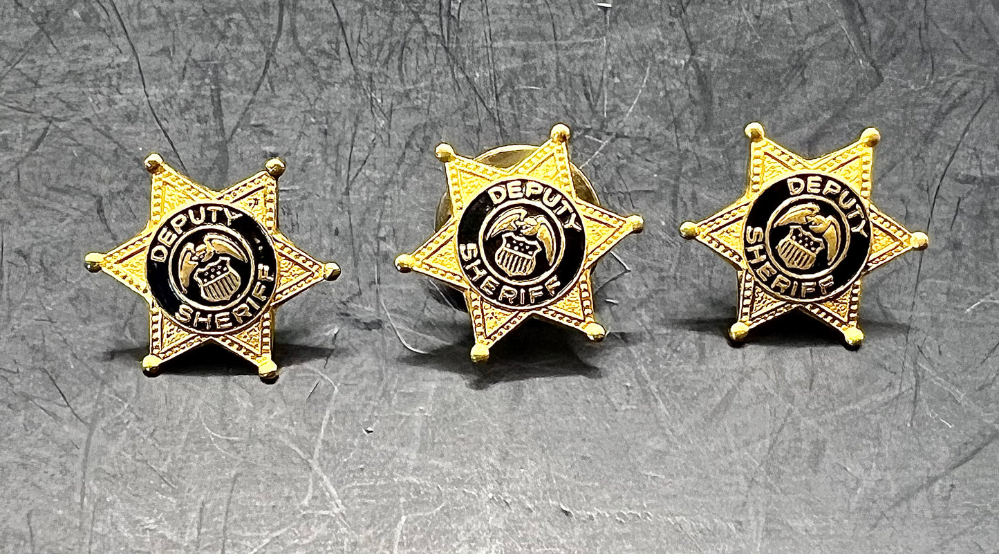 Group of 3 Deputy Sheriff Badges