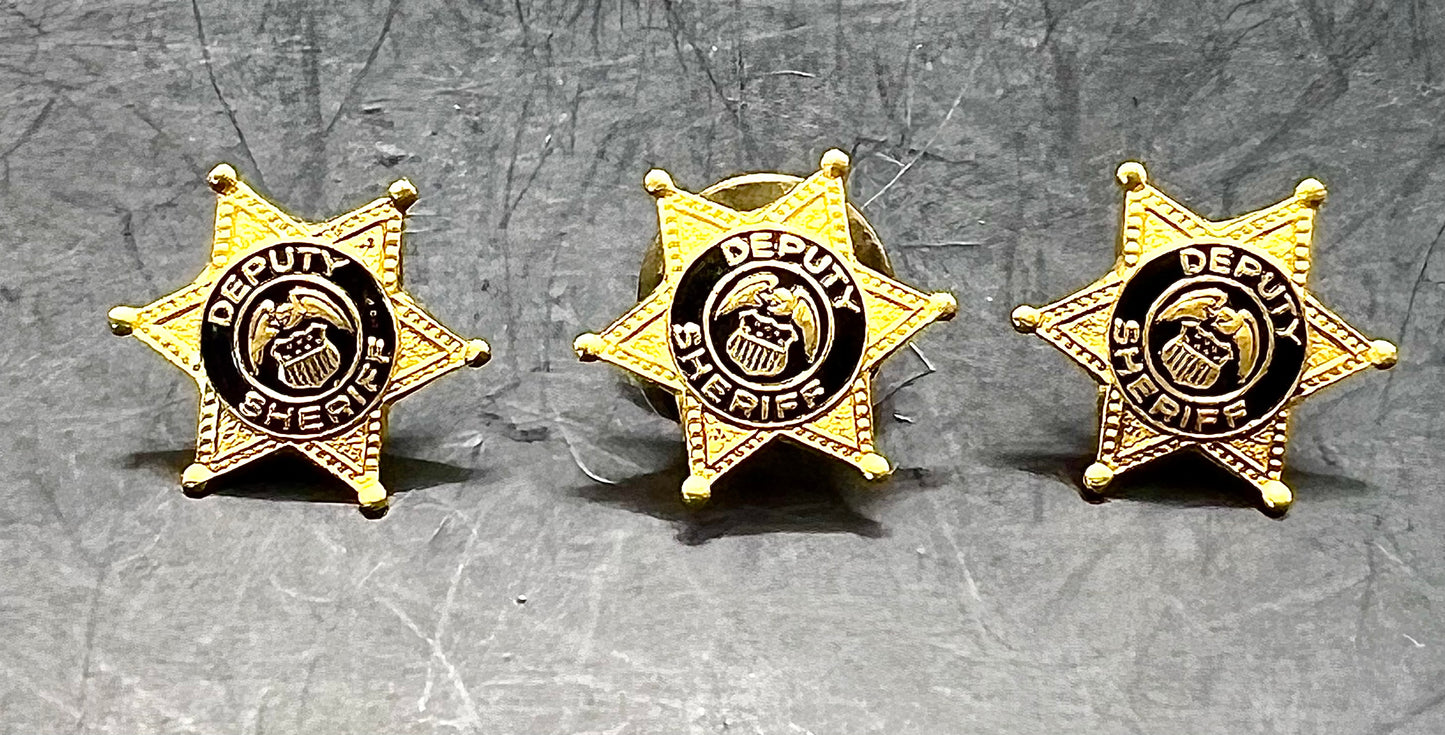 Group of 3 Deputy Sheriff Badges