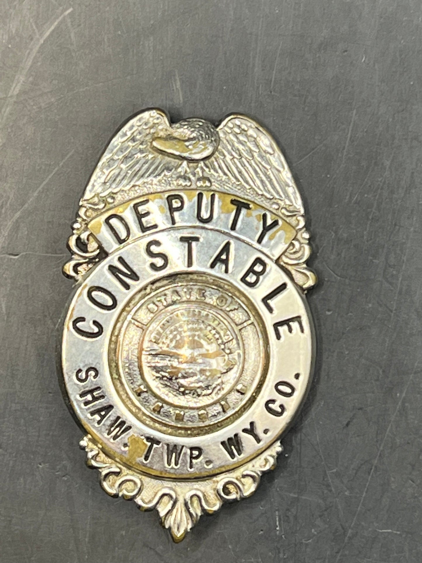 DEPUTY CONSTABLE SHAW TOWNSHIP KANSAS 1970's BADGE