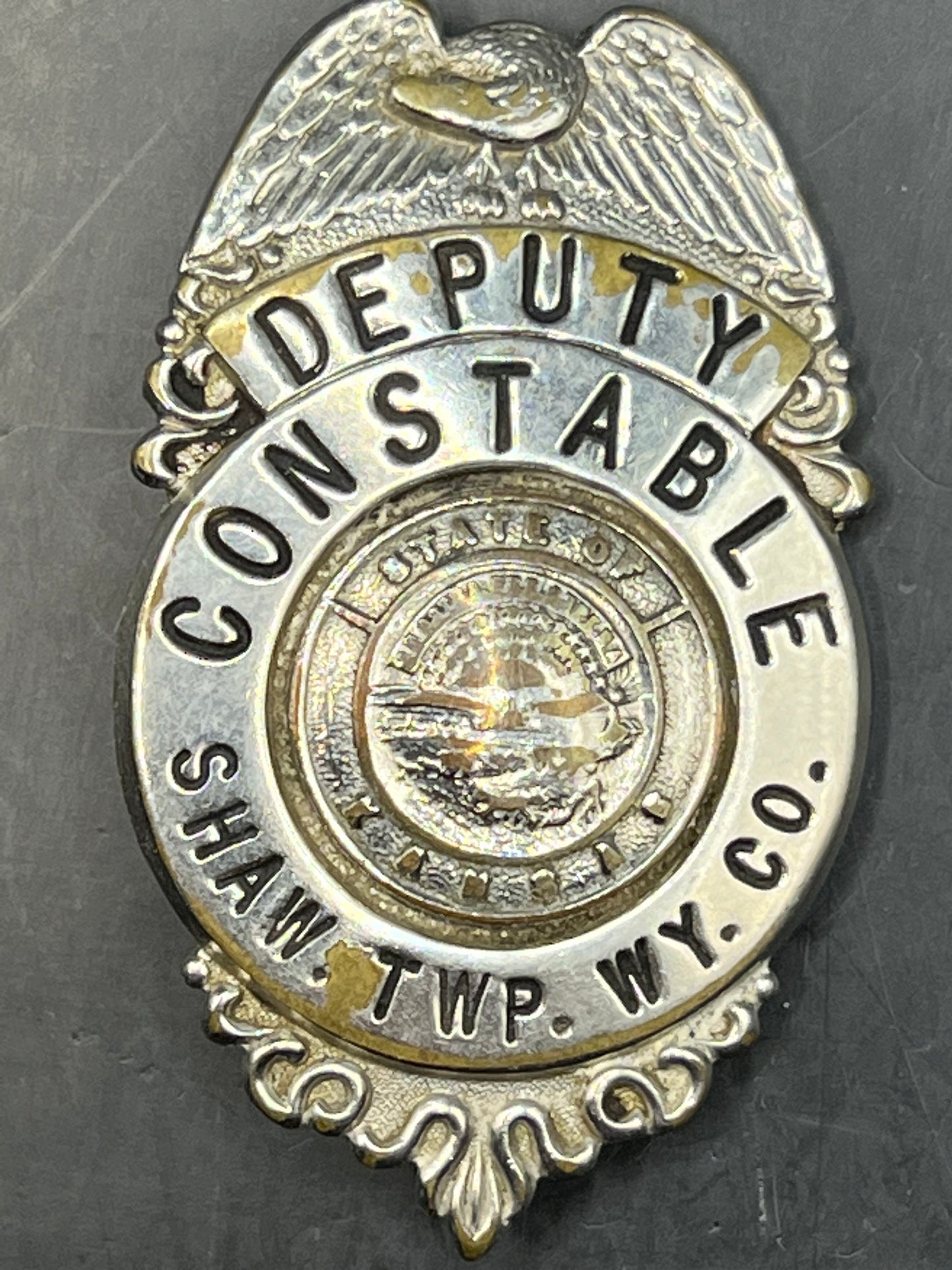 DEPUTY CONSTABLE SHAW TOWNSHIP KANSAS 1970's BADGE