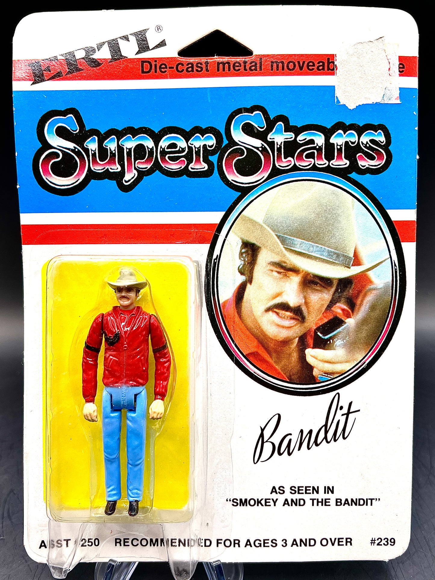 1982 ERTL Super Star SMOKEY and the BANDIT Burt Reynolds die-cast action figure