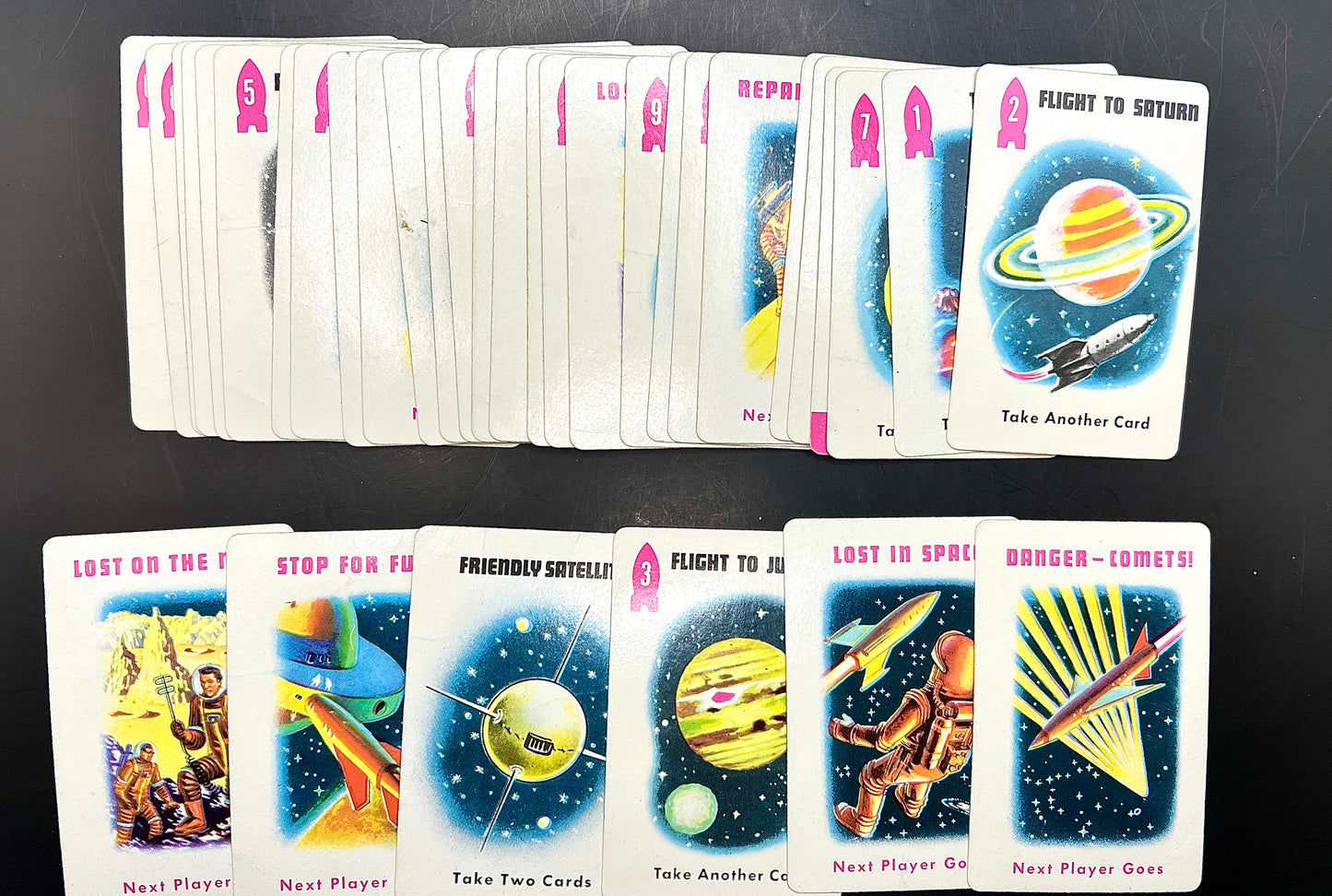 Vintage 1969 Space Race Card Game