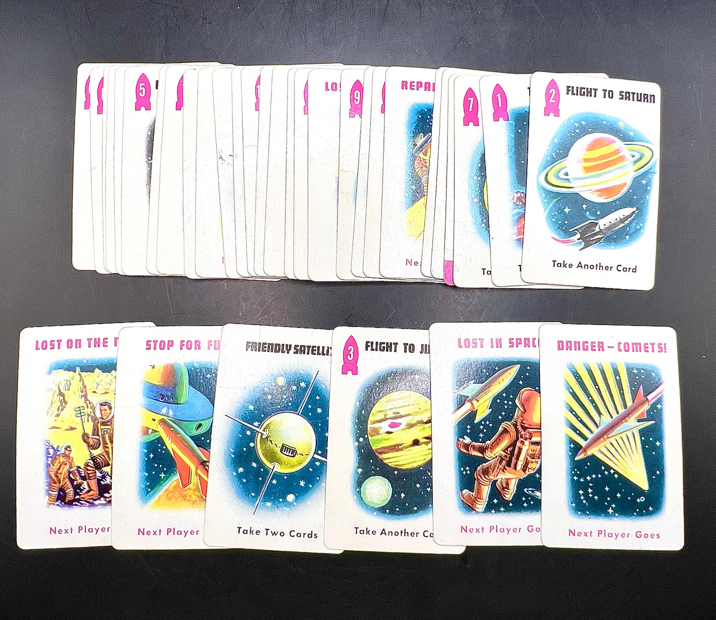 Vintage 1969 Space Race Card Game