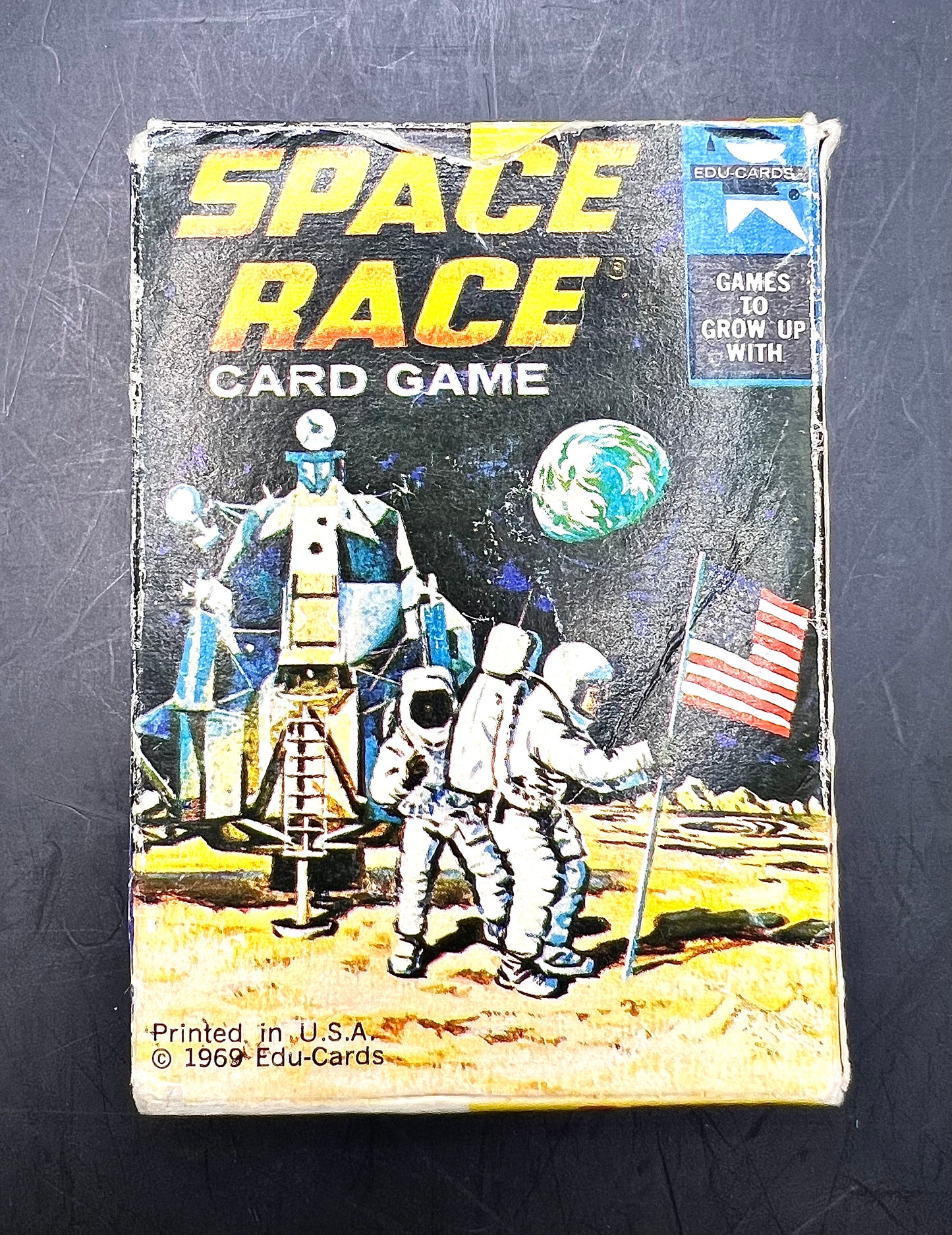 Vintage 1969 Space Race Card Game