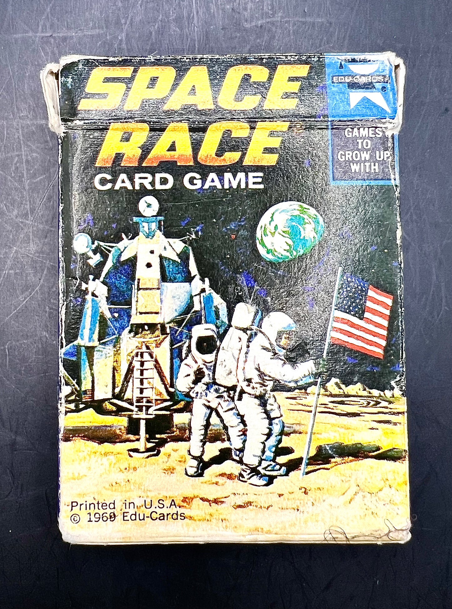 Vintage 1969 Space Race Card Game